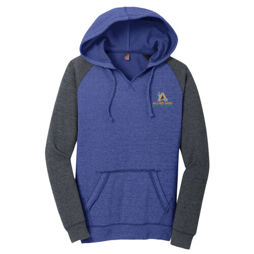 Women's Lightweight Fleece Raglan Hoodie Thumbnail